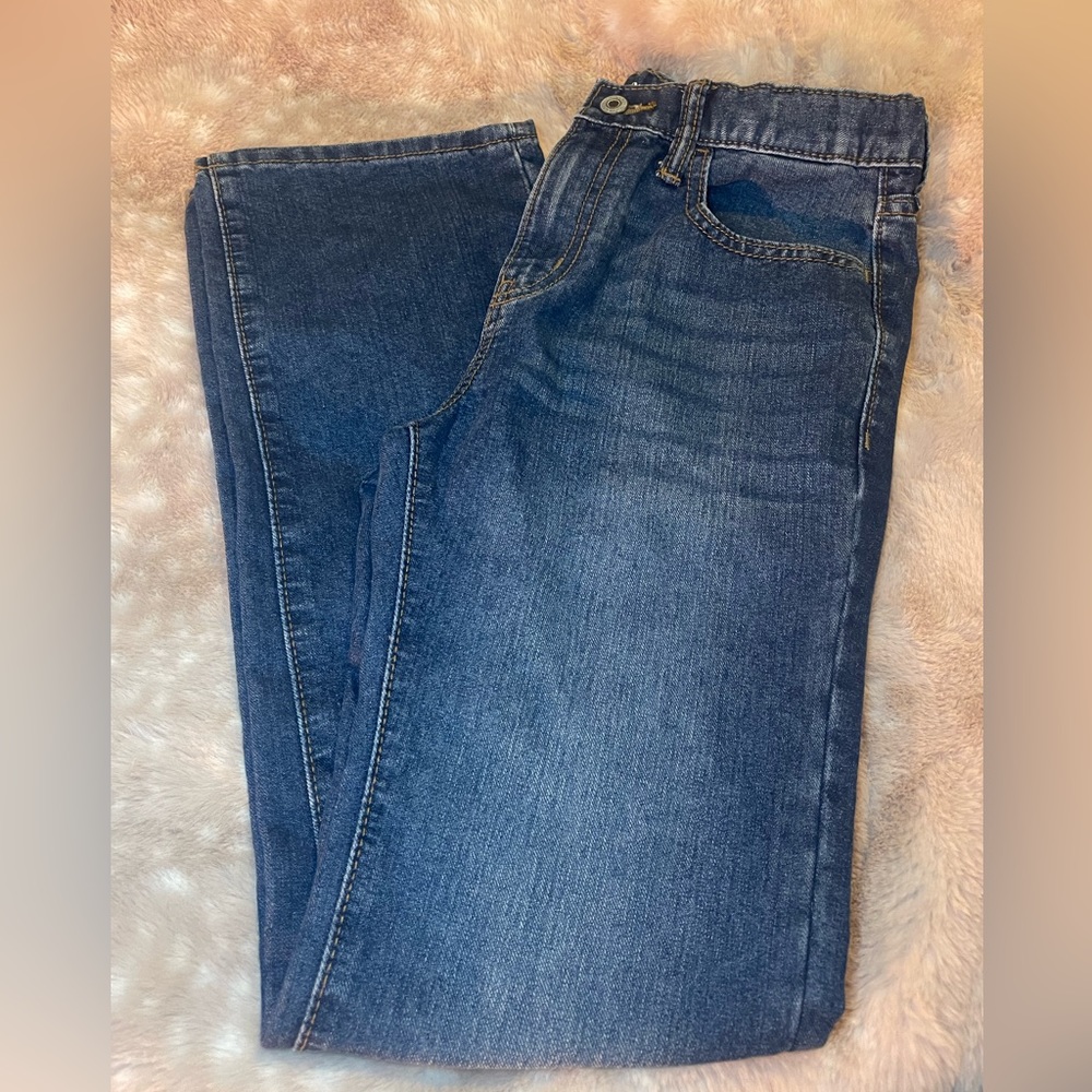 Girls Wide Leg Jeans with Adjustable Waistband